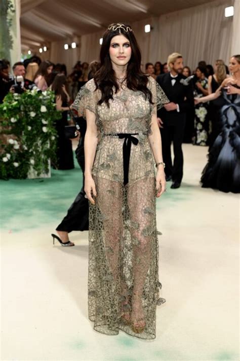 alexandra daddario dior dress|alexandra daddario 2024 met gala.